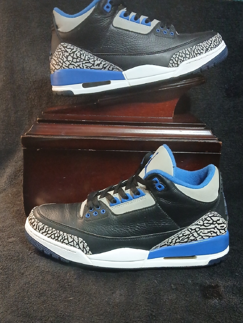 Air Jordan  Retro 3 "SPORT BLUE"  Mens Size-10.5  100%AUTHENTIC!